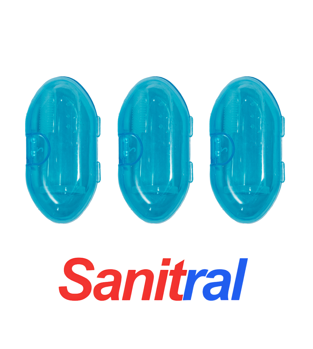 Finger Toothbrush Pack of 3 Blue