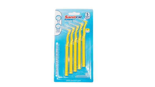 Sanitral ‘Angle’ Yellow Interdental Brush + 0.7mm