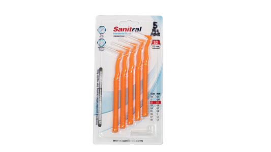 Sanitral ‘Angle’ Orange Interdental Brush +0.5mm