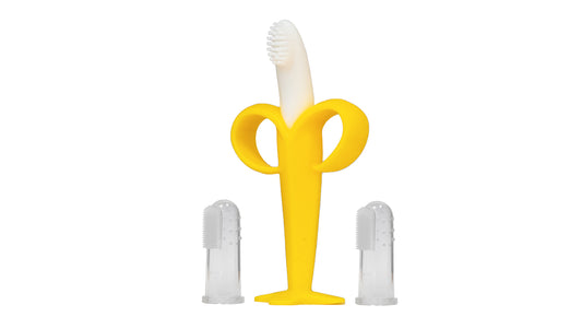 Banana Toothbrush with Finger Toothbrush