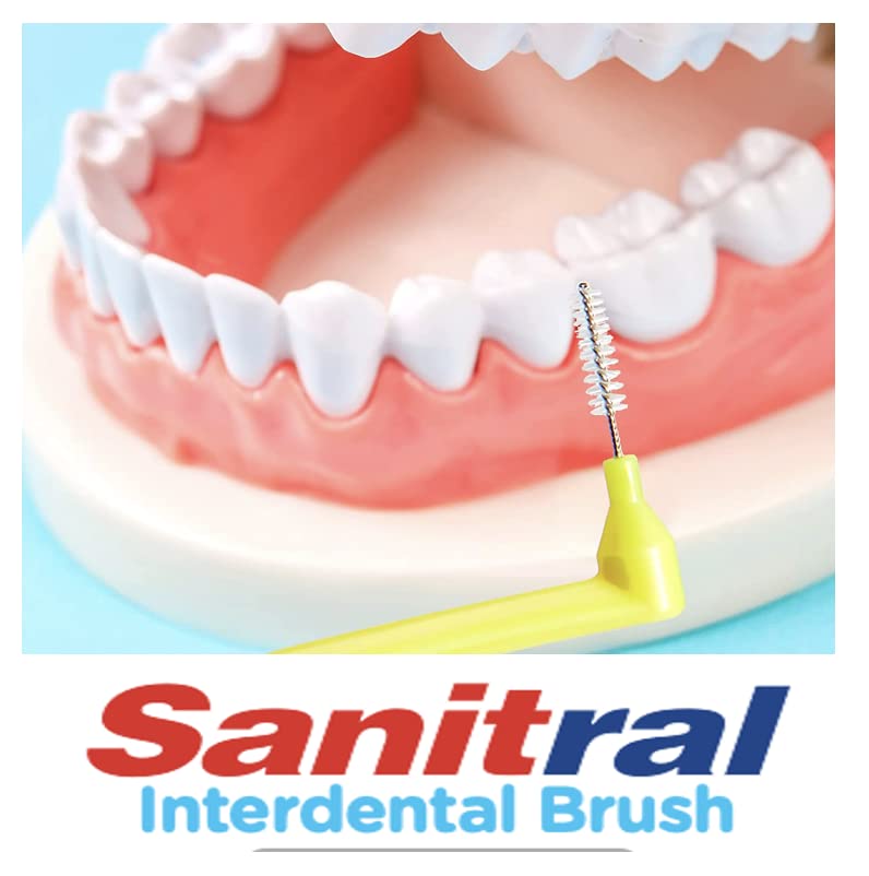 Angle Interdental Brush — Yellow 0.45mm