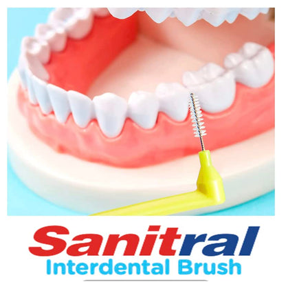 Angle Interdental Brush — Yellow 0.45mm