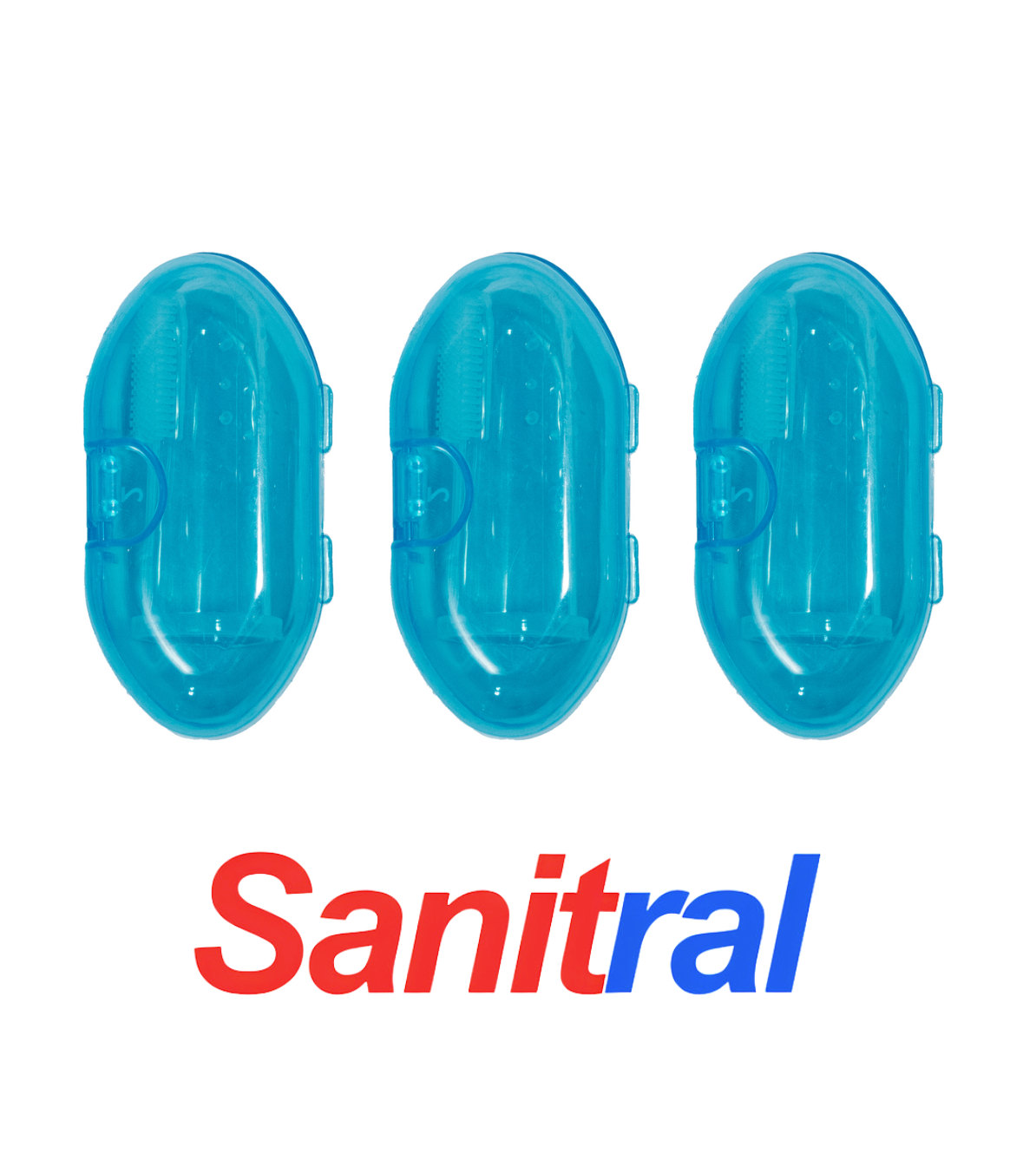 Finger Toothbrush Pack of 3  Blue