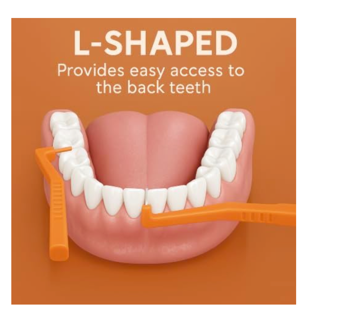 Sanitral Angle Interdental Brush (1.2 mm)-Orange (Copy)