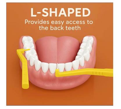 Sanitral ‘Angle’ Yellow Interdental Brush +0.45mm