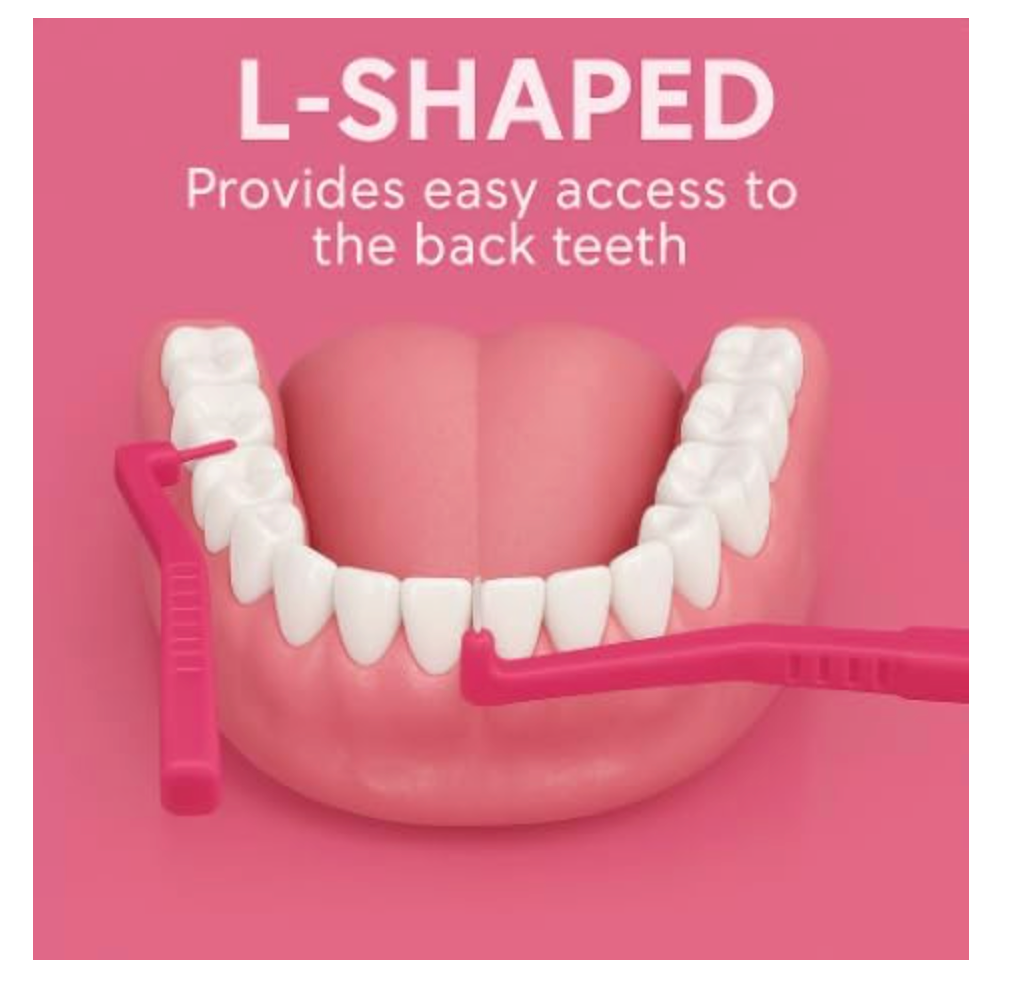 Sanitral ‘Angle’ Pink Interdental Brush + 0.4mm