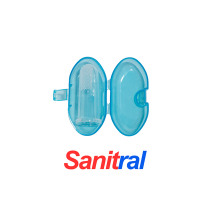 Sanitral Toothbrush Kit- Blue 0-2 Year Set of 3