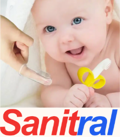 Sanitral Toothbrush Kit- Pink 0-2 Years-Set Of 3