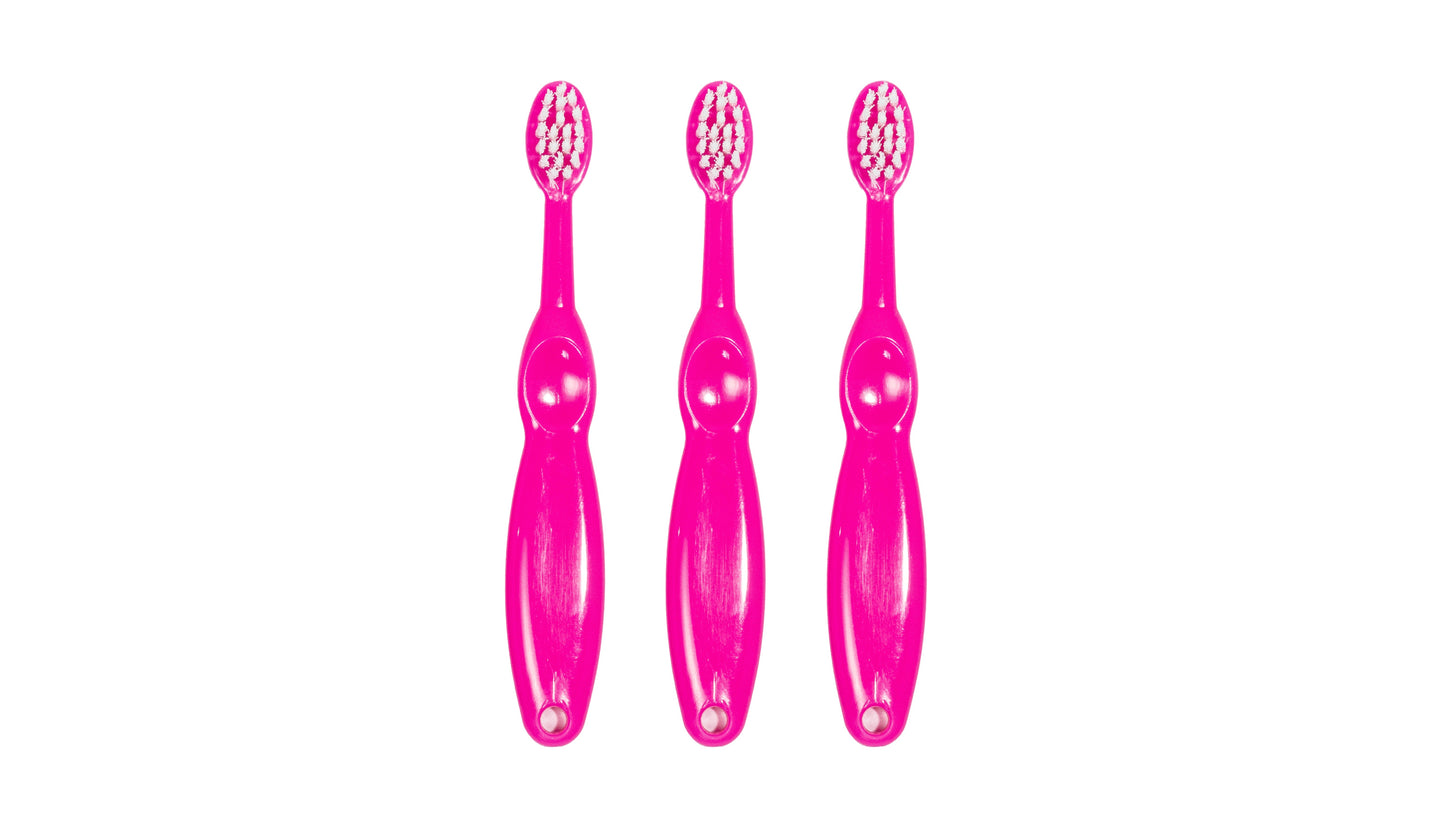 Baby Toothbrush For Ages 0-2 Pink