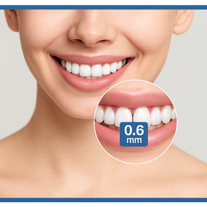 Sanitral Angle Interdental Brushes (0.6 mm - Size 3), Angled Toothbrush for Cleaning Teeth - Excellent Access Between Teeth - Blue (3 x 5 Pieces) 15 Pieces