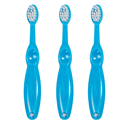 Baby Toothbrush For Ages 0-2 Blue